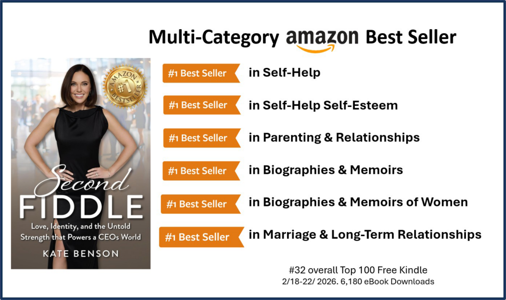 kate benson author second fiddle 3D best seller